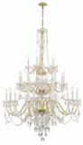 Large Chandeliers Candle by Crystorama ( 60 | 1156-PB-CL-MWP Traditional Crystal ) 