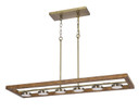 Linear/Island 4 Light + by Cal Lighting ( 225 | FX-3760-6 Kelso ) 