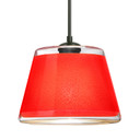 Mini Pendants Glass Down by Besa ( 74 | J-PIC9RD-LED-BK Besa Pica 9 Pendant ) 