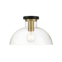 Semi-Flush Mts. Glass Down by Designers Fountain ( 43 | D283M-SF-MB Nova ) 