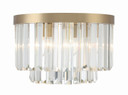 Flush Mounts Glass Down by Crystorama ( 60 | HAY-1400-AG Hayes ) 