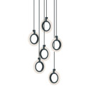 Mini Chandeliers Multi-Port/Cascade by AFX Lighting ( 162 | HLOP08LAJUDBKRND6 Halo ) 