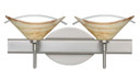 Bathroom Fixtures Two Lights by Besa ( 74 | 2SW-181305-SN Hoppi ) 