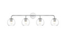 Bathroom Fixtures Four Lights by Elegant Lighting ( 173 | LD7321W37CH Genesis ) 
