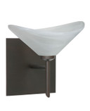 Sconces Single Glass by Besa ( 74 | 1SW-191352-BR-SQ Hoppi ) 