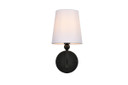 Sconces Single Candle by Elegant Lighting ( 173 | LD7322W6BLK Colson ) 