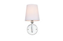 Sconces Single Candle by Elegant Lighting ( 173 | LD7322W6CH Colson ) 