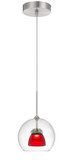 Mini Pendants Cable by Cal Lighting ( 225 | UP-335-CL-REDFR Dimmable With Lutron Brand Dimmers: Dvcl-153P, Scl ) 