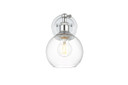 Sconces Single Glass by Elegant Lighting ( 173 | LD7325W6CH Kai ) 