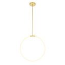 Pendants Glass Down by CWI Lighting ( 401 | 1273P24-1-602 Hoops ) 