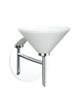 Sconces Single Glass by Besa ( 74 | 1SW-282453-CR Kona ) 