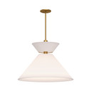 Pendants Fabric Shade by Alora ( 452 | PD543022AGWL Chapelle ) 