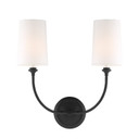 Sconces Double Candle by Crystorama ( 60 | 2242-BF Sylvan ) 