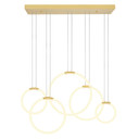 Linear/Island Multi-port/Cascade by CWI Lighting ( 401 | 1273P44-5-602-RC Hoops ) 