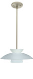 Mini Pendants Glass Down by Besa ( 74 | 1TT-451325-LED-SN Trilo ) 