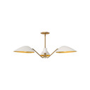 Semi-Flush Mts. Cage by Alora ( 452 | PD550336WHAG Oscar ) 