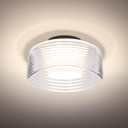 Semi-Flush Mts. Drum Shade by Besa ( 74 | BELUCLC-LED-BK Besa Belu Ceiling ) 