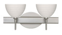 Bathroom Fixtures Two Lights by Besa ( 74 | 2SW-4679KR-SN Brella ) 