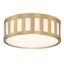 Flush Mounts Drum Shade by Crystorama ( 60 | KEN-2203-VG Kendal ) 