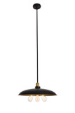 Pendants Metal Shade by Elegant Lighting ( 173 | LD8004D20BK Anders ) 