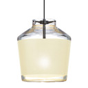 Mini Pendants Glass Down by Besa ( 74 | 1XC-PIC6CR-LED-BK Besa Pica 6 Pendant ) 
