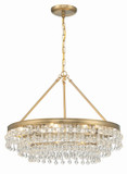 Mid. Chandeliers Glass Down by Crystorama ( 60 | 237-VG Calypso ) 