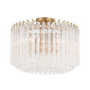 Semi-Flush Mts. Glass Down by Crystorama ( 60 | LOF-5005-AG_CEILING Lofton ) 