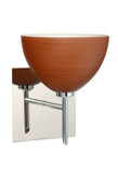 Sconces Single Glass by Besa ( 74 | 1SW-4679CH-CR-SQ Brella ) 