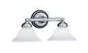 Bathroom Fixtures Two Lights by Designers Fountain ( 43 | 4967-CH Opal Essence ) 