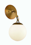 Sconces Single Glass by Craftmade ( 46 | 50761-PAB Orion ) 