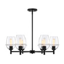 Mid. Chandeliers Glass Up by Designers Fountain ( 43 | D310M-6CH-MB Summer Jazz ) 