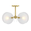 Semi-Flush Mts. Glass Down by Designers Fountain ( 43 | D311C-SF-BG Sky Fall ) 