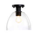 Semi-Flush Mts. Glass Down by Designers Fountain ( 43 | D312M-SF-MB Indigo ) 