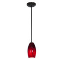 Mini Pendants Glass Down by Access ( 18 | 28011-3R-ORB/RUSKY Merlot ) 