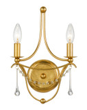 Sconces Double Candle by Crystorama ( 60 | 422-GA Metro ) 