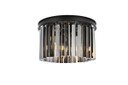 Flush Mounts Drum Shade by Elegant Lighting ( 173 | 1208F16MB-SS/RC Sydney ) 