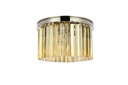 Flush Mounts Drum Shade by Elegant Lighting ( 173 | 1208F16PN-GT/RC Sydney ) 