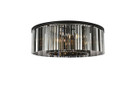 Flush Mounts Drum Shade by Elegant Lighting ( 173 | 1208F43MB-SS/RC Sydney ) 