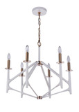 Mid. Chandeliers Candle by Craftmade ( 46 | 55526-MWWSB The Reserve ) 