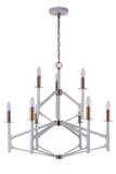 Mid. Chandeliers Candle by Craftmade ( 46 | 55529-MWWSB The Reserve ) 