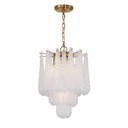 Mini Chandeliers Glass Shade by Crystorama ( 60 | OLL-6004-AG-CL Ollie ) 
