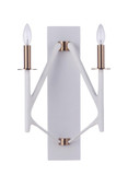 Sconces Double Candle by Craftmade ( 46 | 55562-MWWSB The Reserve ) 