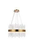 Mini Chandeliers Glass Shade by Elegant Lighting ( 173 | 3000D20G Dallas ) 