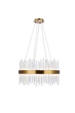 Mid. Chandeliers Drum Shade by Elegant Lighting ( 173 | 3000D25G Dallas ) 
