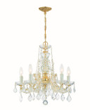 Mid. Chandeliers Candle by Crystorama ( 60 | 4476-GD-CL-MWP Maria Theresa ) 