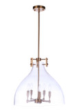 Pendants Glass Down by Craftmade ( 46 | 55895-SB Chardonnay ) 