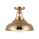 Semi-Flush Mts. Glass Down by Alora ( 452 | SF344012PBGO Palmetto ) 