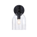 Sconces Single Glass by Designers Fountain ( 43 | D343C-WS-MB Astra ) 