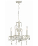 Mini Chandeliers Candle by Crystorama ( 60 | 5024-AW-CL-MWP Paris Market ) 