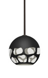 Multi-Systems Line Voltage Pendants by Besa ( 74 | 1TT-ROCKYBK-LED-BR Rocky ) 